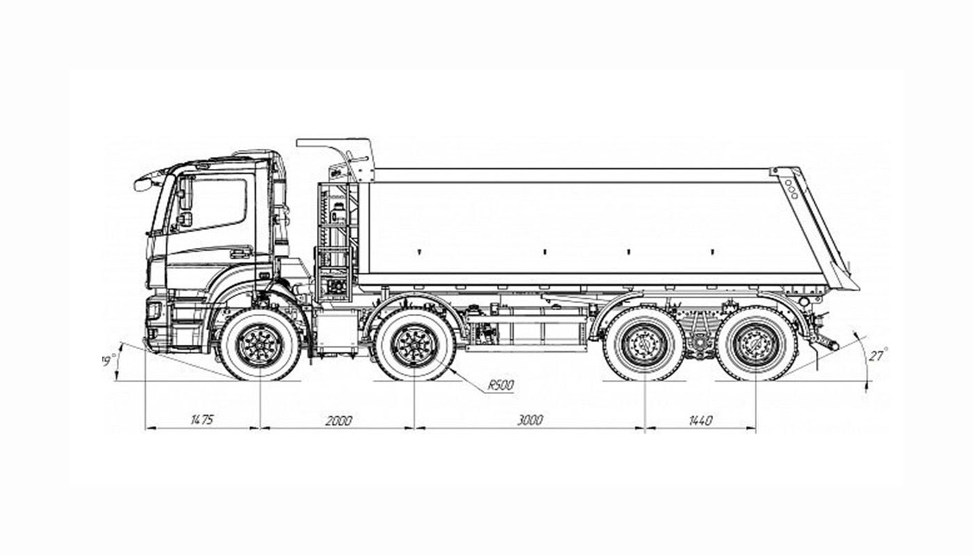 Самосвал КамАЗ 65201 